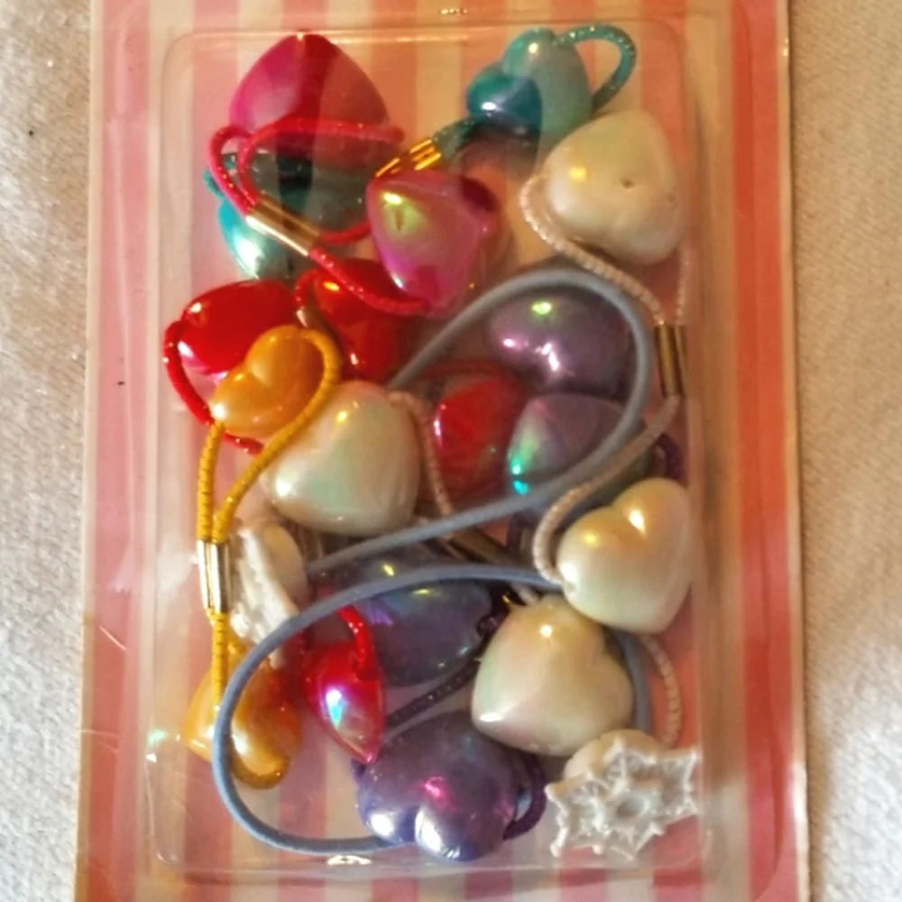 NEW Claire's Hair Accessory Bundle; Headbands, Barrettes & Ponytail Holders